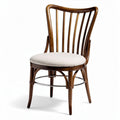 Wooden dining chair with cushion for comfort - 50 x 50 x 90cm