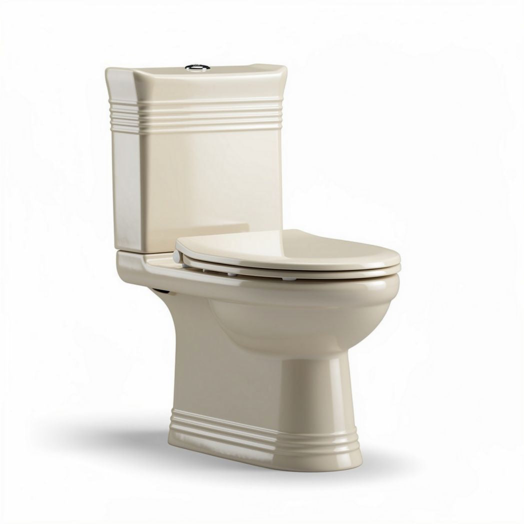 Ceramic one-piece toilet for bathroom use - 70 x 38 x 80cm