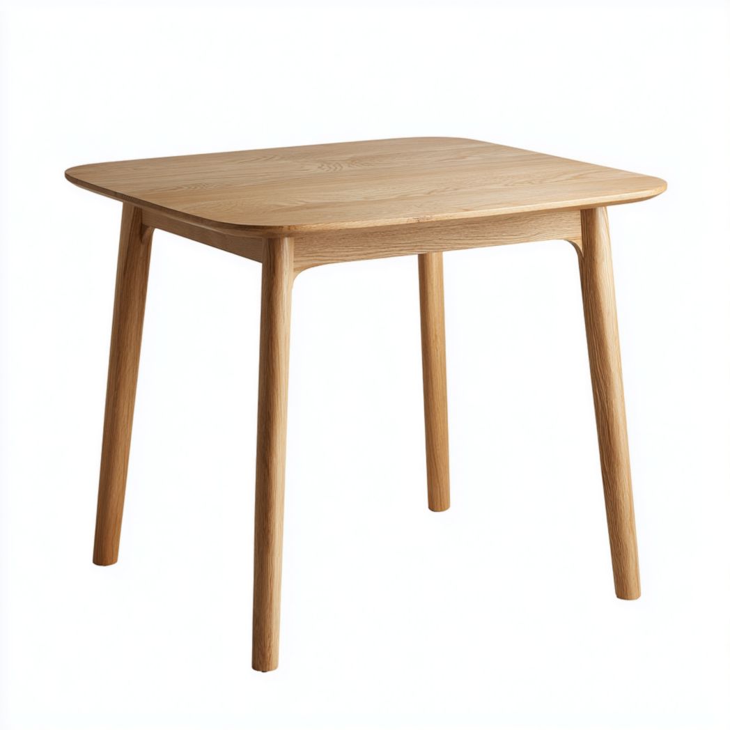 Wooden dining table for small spaces - 100 x 80 x 75cm
